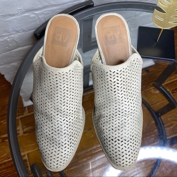 DV Kenli Perforated Block Heel Mules 9.5 - Picture 6 of 10